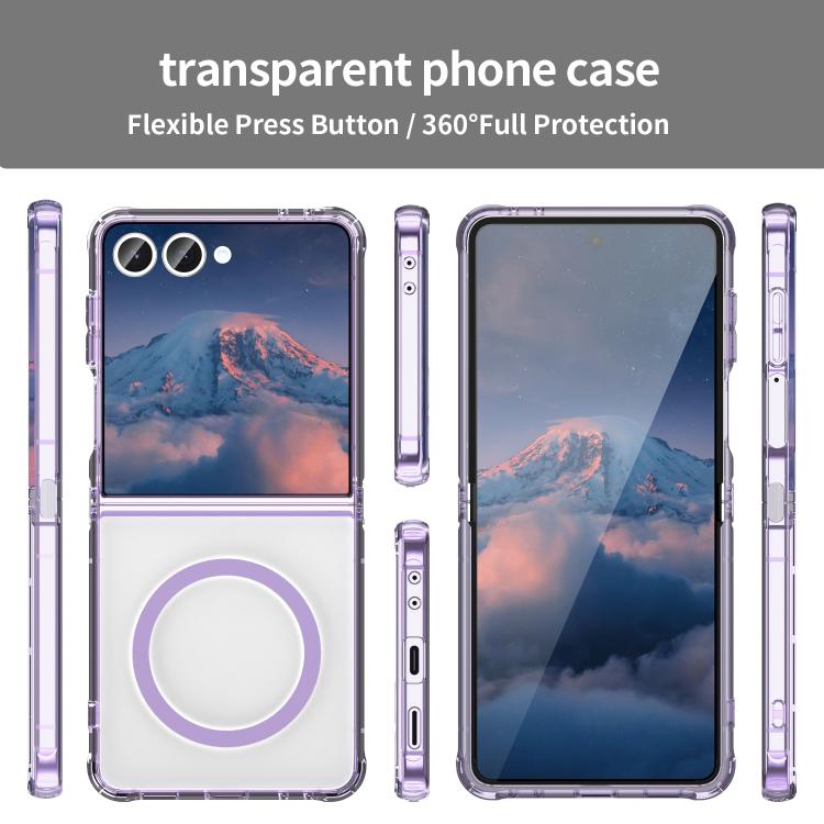 For Galaxy Z Flip7 5G PC Hybrid TPU Airbag Shockproof MagSafe Phone Case