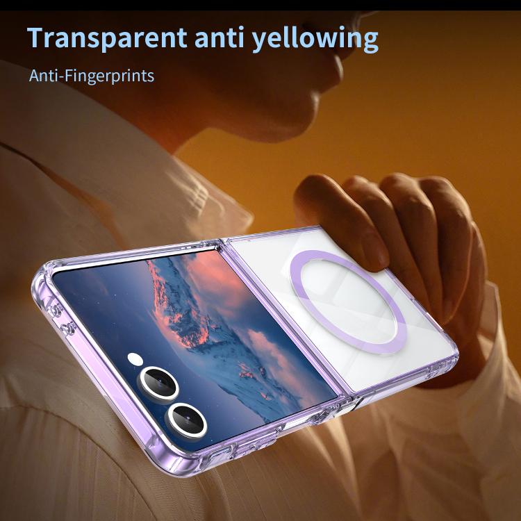 For Galaxy Z Flip7 5G PC Hybrid TPU Airbag Shockproof MagSafe Phone Case