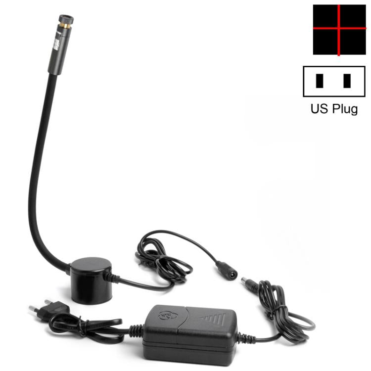 JINGMAI 100MW Cross Red Light Plug Type Hose Magnetic Adjustable Infrared Laser Positioning LED Work Light