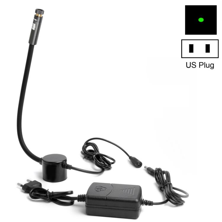 JINGMAI 100MW Dot Green Light Plug Type Hose Magnetic Adjustable Infrared Laser Positioning LED Work Light