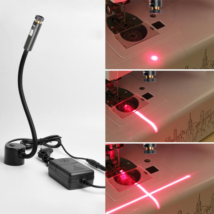 JINGMAI 100MW Line Red Light Plug Type Hose Magnetic Adjustable Infrared Laser Positioning LED Work Light