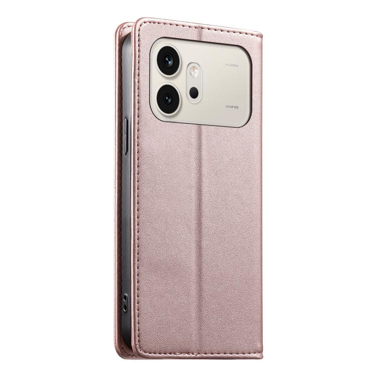 For Honor 600 Global / 600 Pro Global Stitched Line Magnetic RFID Vegan Leather Phone Case