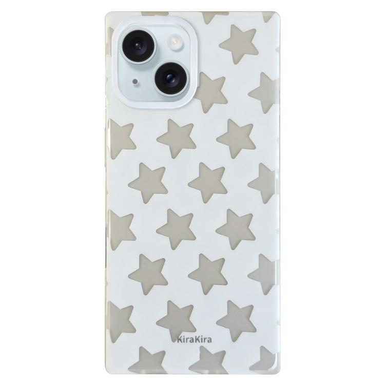 For iPhone 15 Electroplated Frosted Solid Color Five-Pointed Star Pattern Phone Case