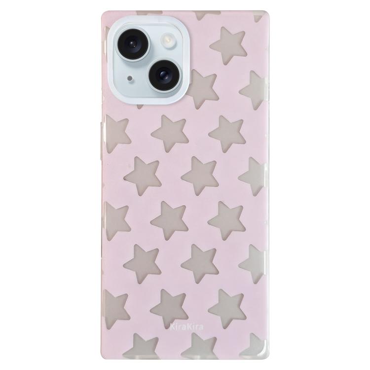 For iPhone 15 Electroplated Frosted Solid Color Five-Pointed Star Pattern Phone Case