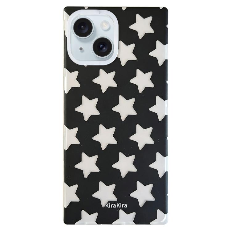 For iPhone 15 Electroplated Frosted Solid Color Five-Pointed Star Pattern Phone Case