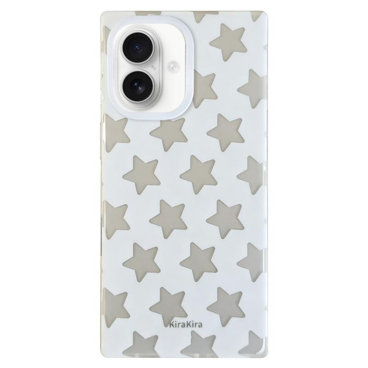 For iPhone 16 Electroplated Frosted Solid Color Five-Pointed Star Pattern Phone Case