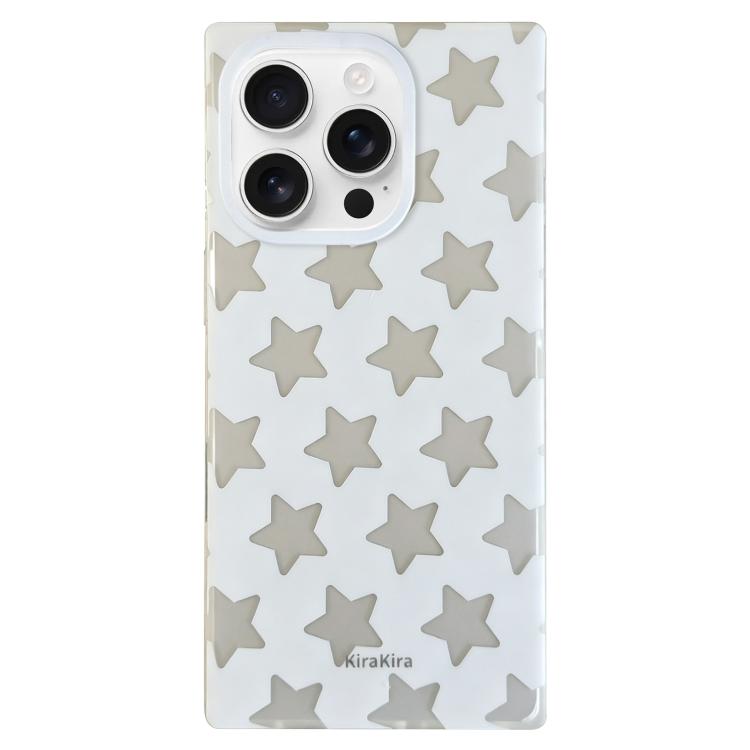 For iPhone 16 Pro Electroplated Frosted Solid Color Five-Pointed Star Pattern Phone Case
