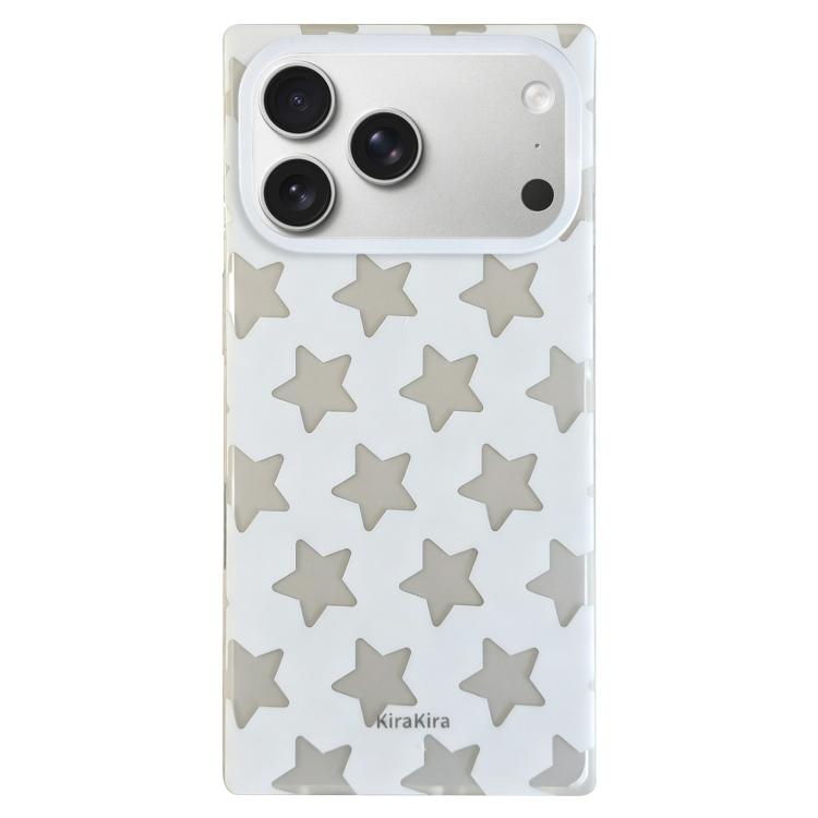 For iPhone 17 Pro Max Electroplated Frosted Solid Color Five-Pointed Star Pattern Phone Case