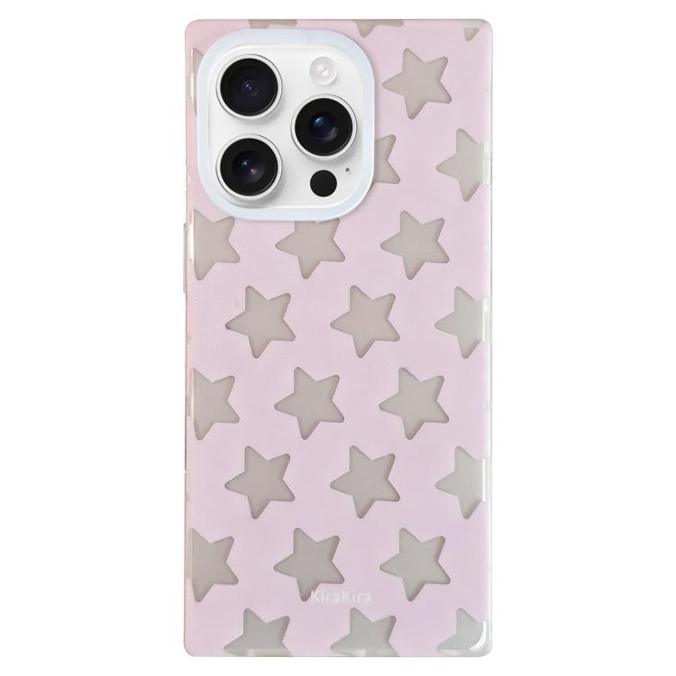 For iPhone 16 Pro Max Electroplated Frosted Solid Color Five-Pointed Star Pattern Phone Case