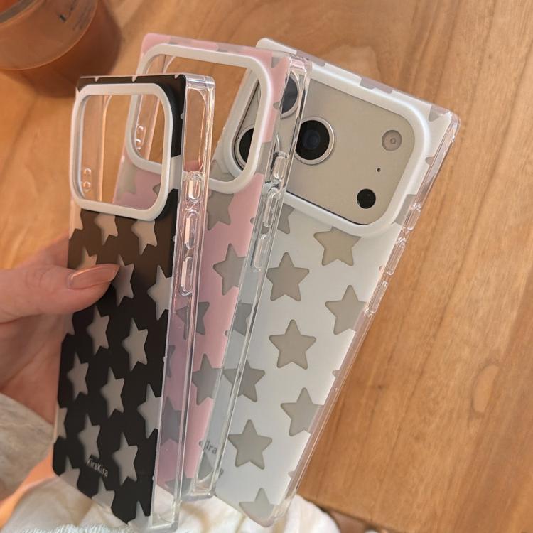 For iPhone 17 Pro Max Electroplated Frosted Solid Color Five-Pointed Star Pattern Phone Case