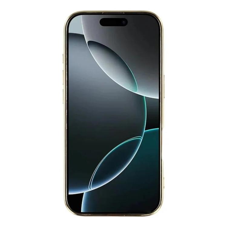 For iPhone 17 Pro Max WANLONFENG CD Magnetic Electroplated TPU Phone Case with Screen Protector