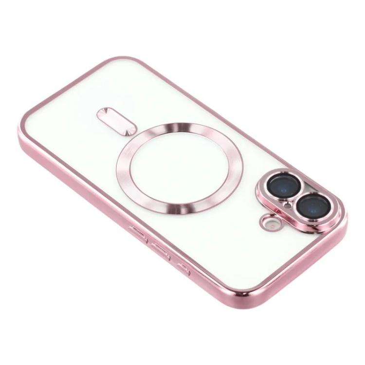 For iPhone 17 WANLONFENG CD Magnetic Electroplated TPU Phone Case with Screen Protector