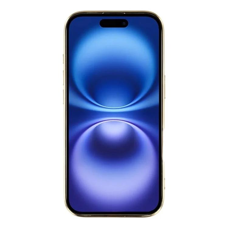 For iPhone 17 WANLONFENG CD Magnetic Electroplated TPU Phone Case with Screen Protector