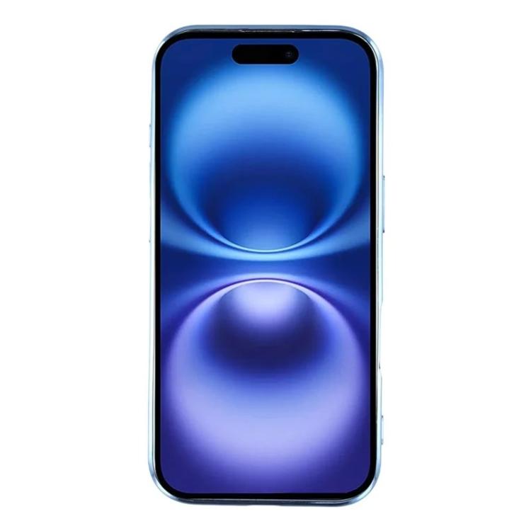 For iPhone 17 WANLONFENG CD Magnetic Electroplated TPU Phone Case with Screen Protector