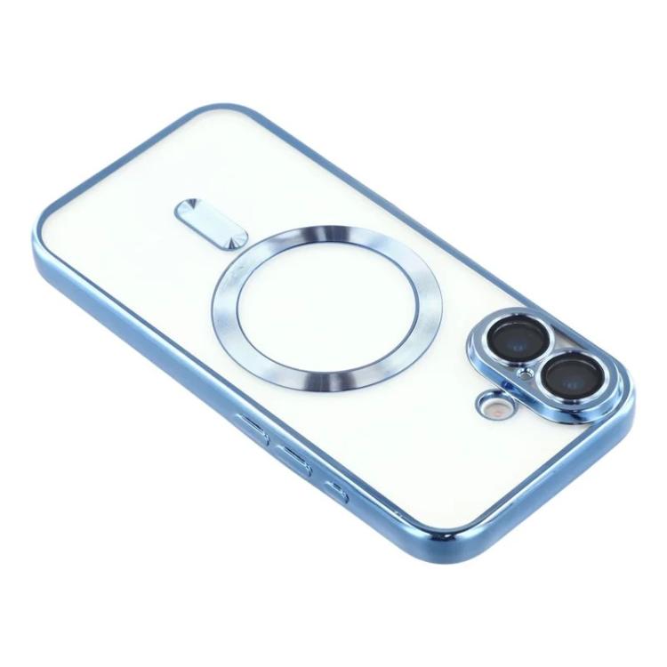 For iPhone 17 WANLONFENG CD Magnetic Electroplated TPU Phone Case with Screen Protector