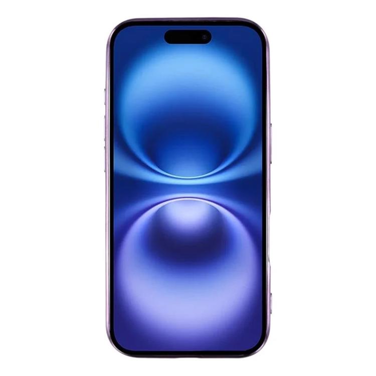 For iPhone 17 WANLONFENG CD Magnetic Electroplated TPU Phone Case with Screen Protector