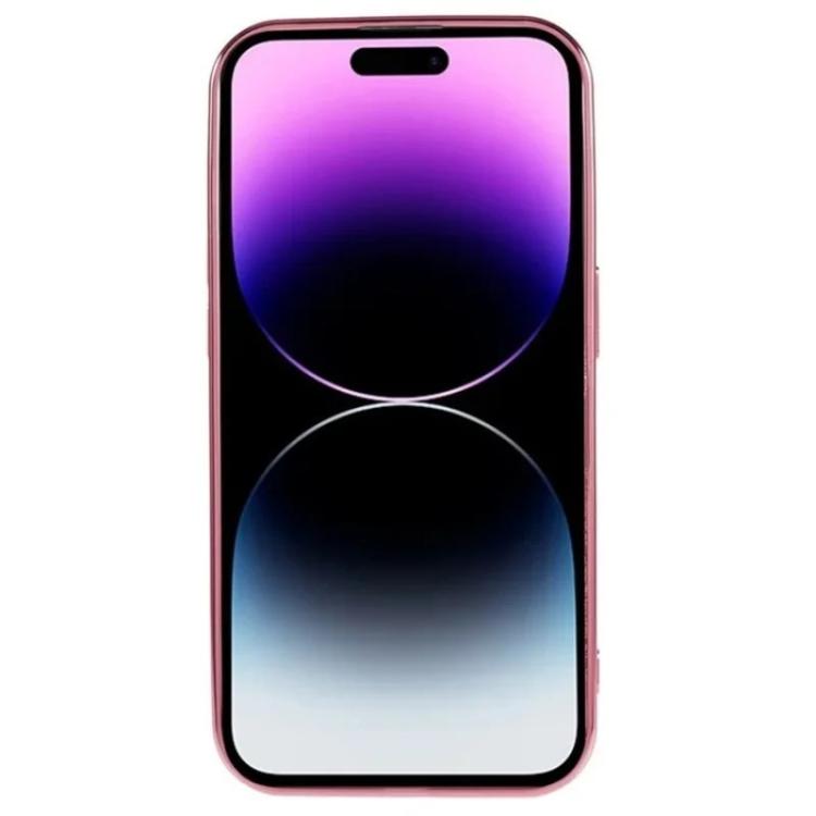 For iPhone 13 Pro Max WANLONFENG CD Magnetic Electroplated TPU Phone Case with Screen Protector