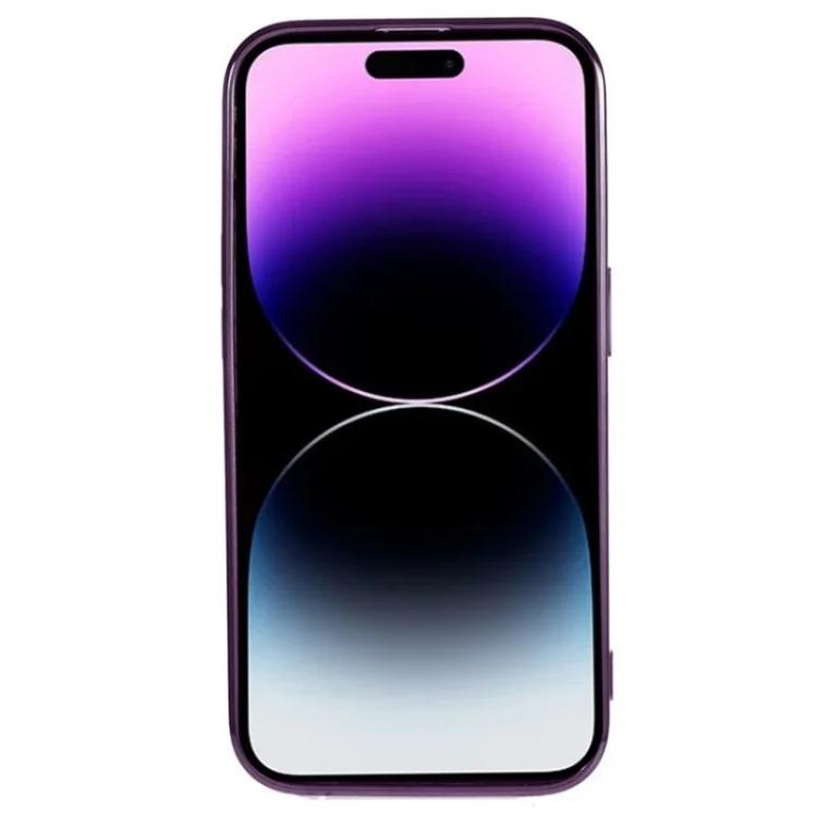For iPhone 13 Pro WANLONFENG CD Magnetic Electroplated TPU Phone Case with Screen Protector