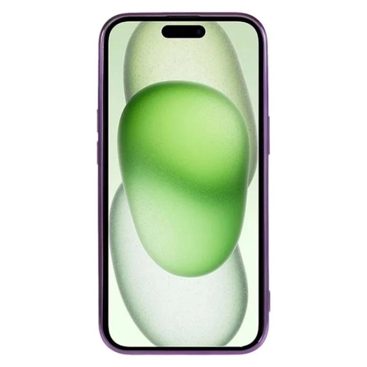For iPhone 13 WANLONFENG CD Magnetic Electroplated TPU Phone Case with Screen Protector