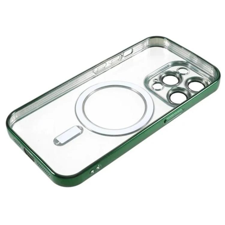 For iPhone 12 Pro WANLONFENG CD Magnetic Electroplated TPU Phone Case with Screen Protector