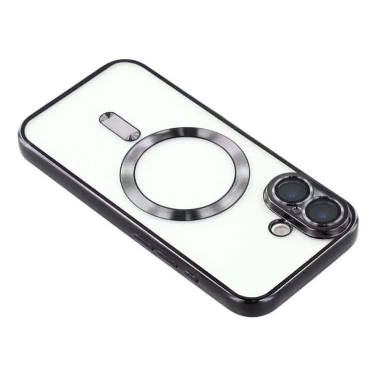 For iPhone 17 WANLONFENG CD Magnetic Electroplated TPU Phone Case with 2pcs Screen Films