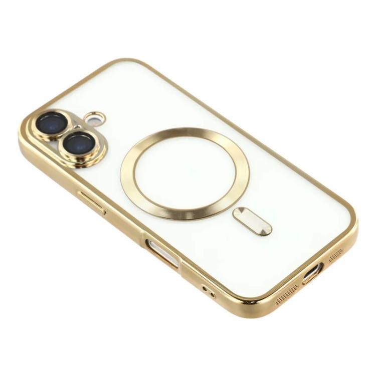 For iPhone 17 WANLONFENG CD Magnetic Electroplated TPU Phone Case with 2pcs Screen Films
