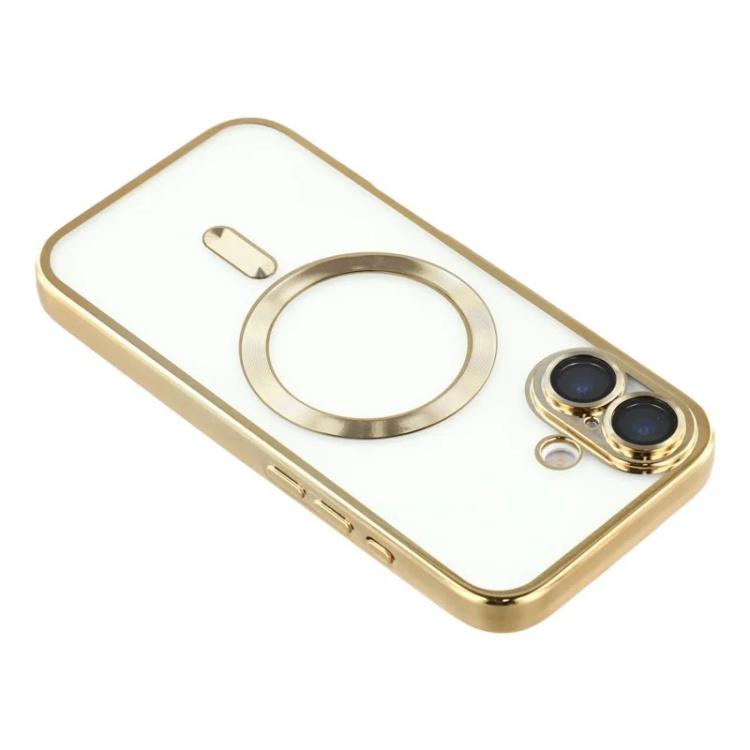 For iPhone 17 WANLONFENG CD Magnetic Electroplated TPU Phone Case with 2pcs Screen Films