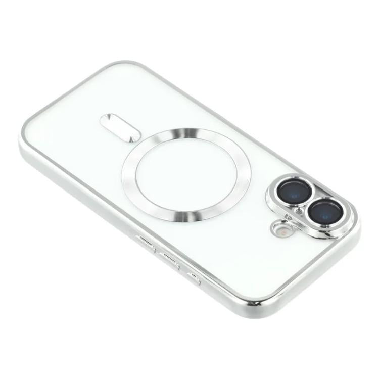 For iPhone 17 WANLONFENG CD Magnetic Electroplated TPU Phone Case with 2pcs Screen Films