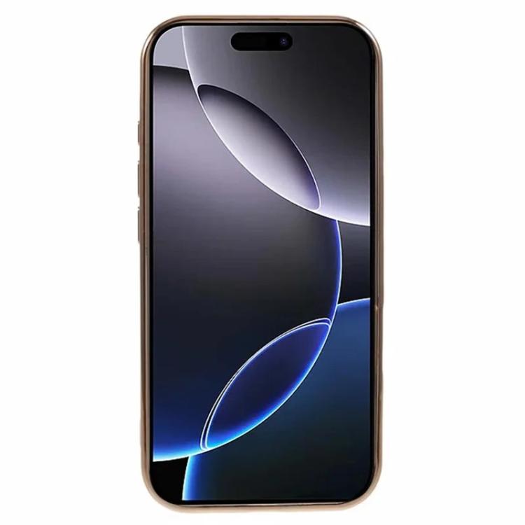 For iPhone 16 Pro Max WANLONFENG CD Magnetic Electroplated TPU Phone Case with 2pcs Screen Films