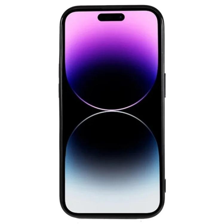 For iPhone 15 Pro Max WANLONFENG CD Magnetic Electroplated TPU Phone Case with 2pcs Screen Films