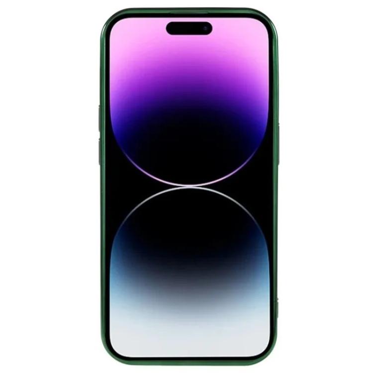 For iPhone 15 Pro WANLONFENG CD Magnetic Electroplated TPU Phone Case with 2pcs Screen Films