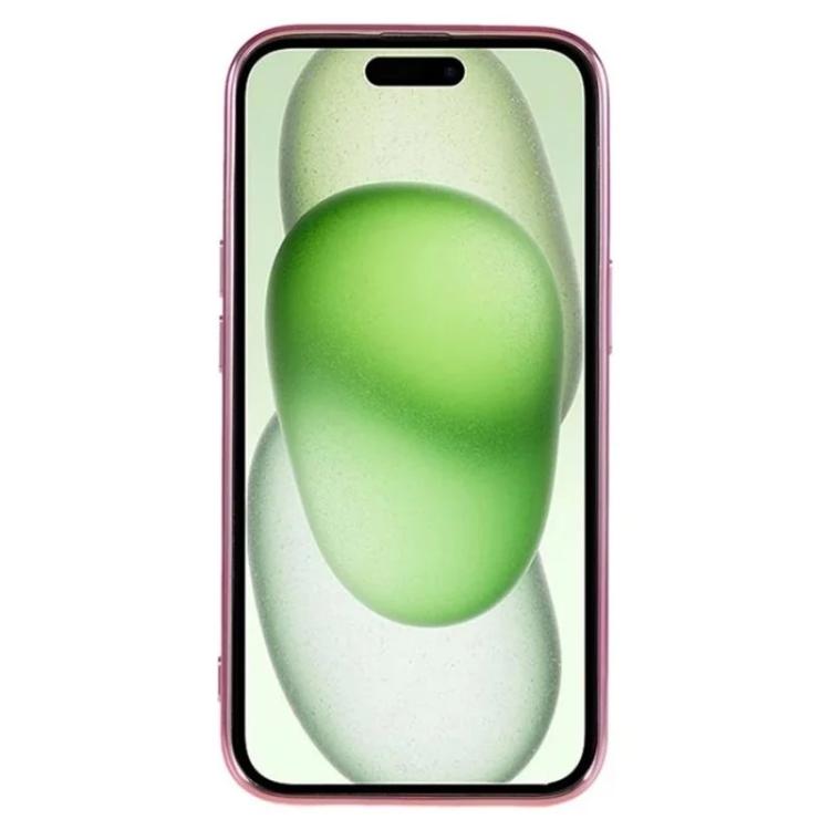 For iPhone 14 WANLONFENG CD Magnetic Electroplated TPU Phone Case with 2pcs Screen Films