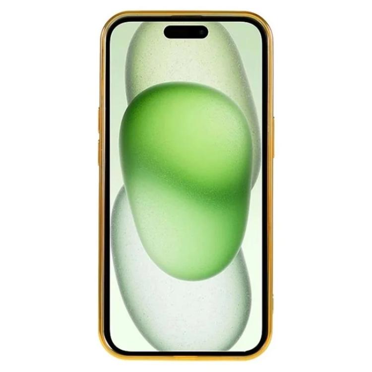 For iPhone 13 WANLONFENG CD Magnetic Electroplated TPU Phone Case with 2pcs Screen Films