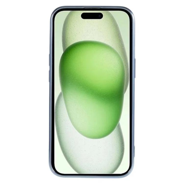 For iPhone 13 WANLONFENG CD Magnetic Electroplated TPU Phone Case with 2pcs Screen Films