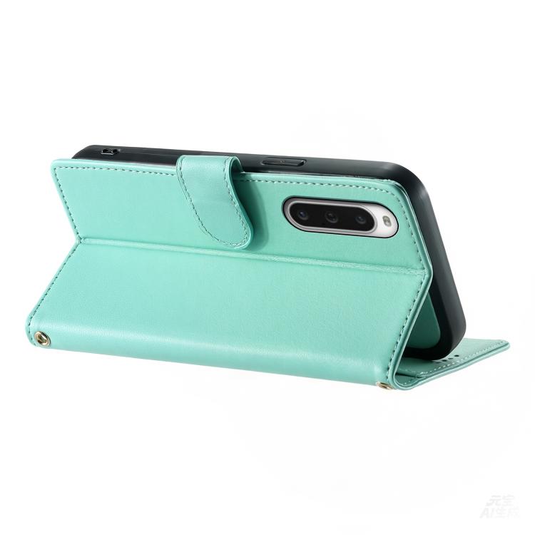 For Sony Xperia 10 V Cute Cats Magnetic Closure Vegan Leather Phone Case with Strap