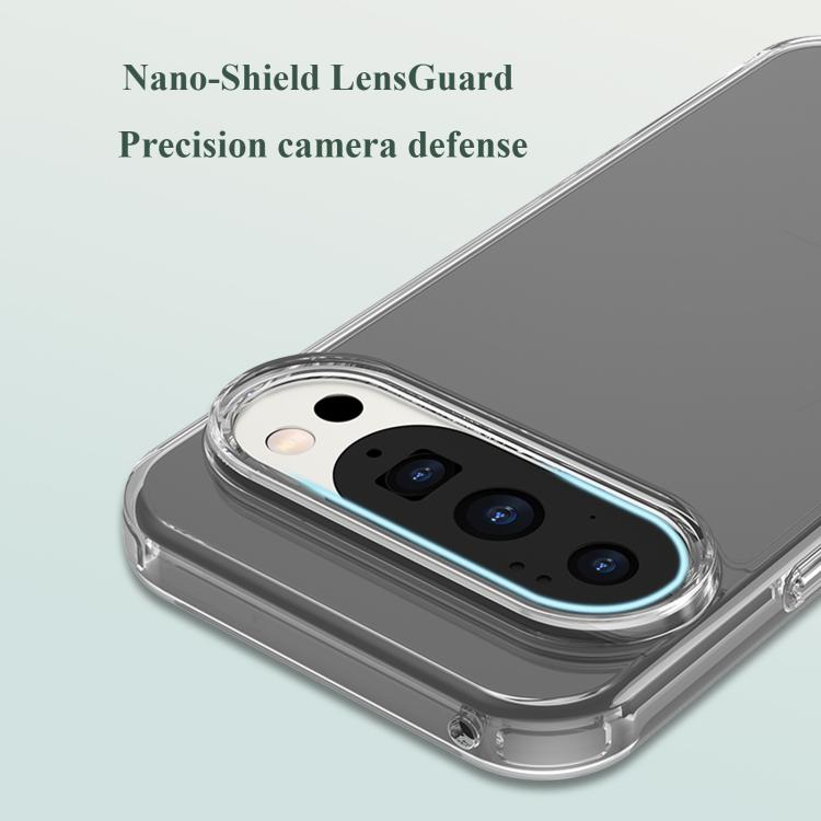 For Google Pixel 10 Pro XL LeReach TOC Clear Series Dual-Composite Armor TPU + Acrylic Shockproof Phone Case - Transparent