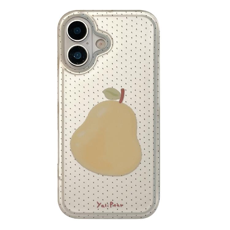For iPhone 17 Frosted Black Polka Dot Full Coverage TPU Phone Case