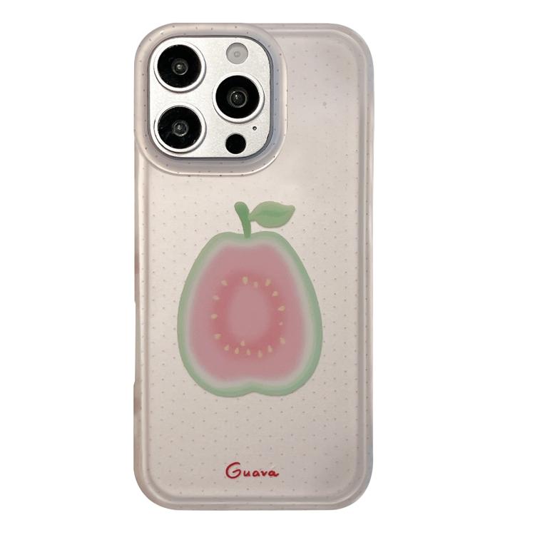 For iPhone 14 Pro Frosted Black Polka Dot Full Coverage TPU Phone Case