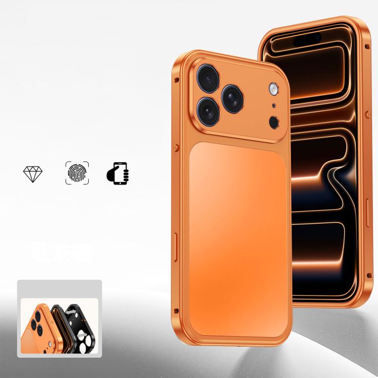 For iPhone 17 Pro Buckle Magnetic Metal Phone Case