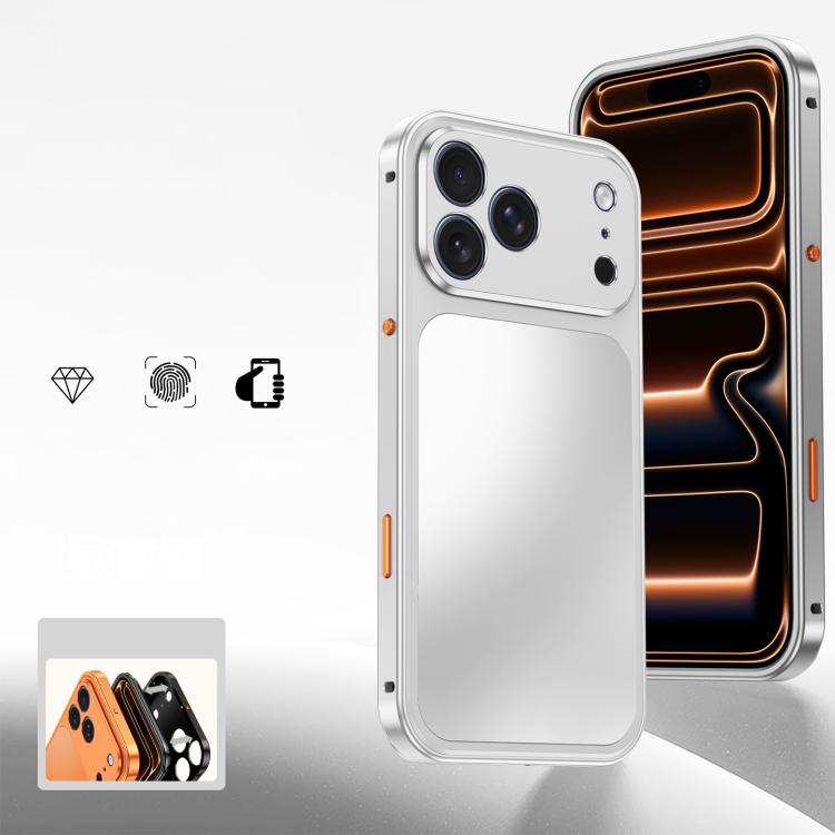 For iPhone 17 Pro Buckle Magnetic Metal Phone Case