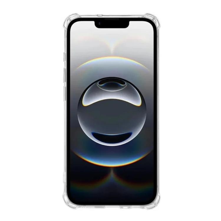 For iPhone 17e / 16e WANLONFENG 1.5mm Airbag Corners TPU Phone Case with 2pcs Screen Films - Transparent