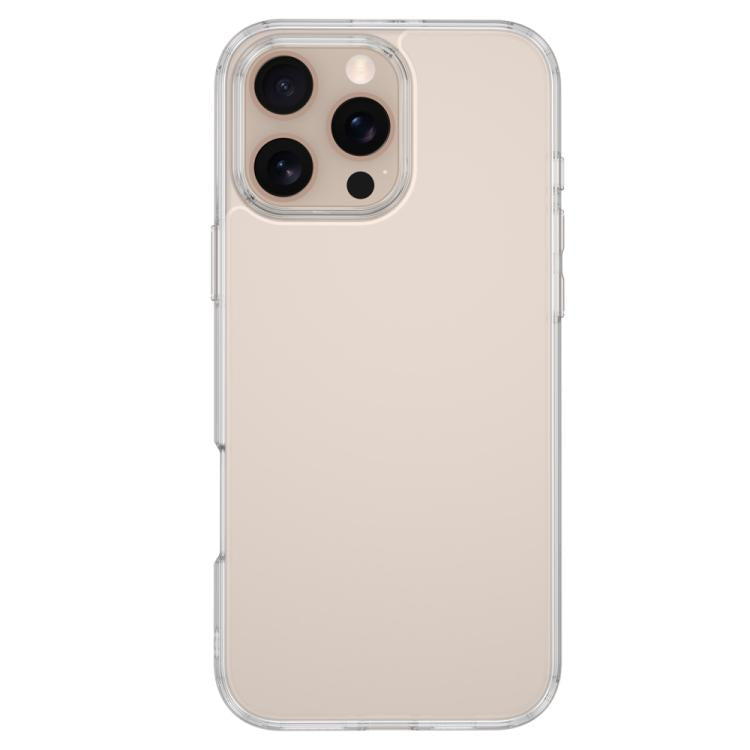 For iPhone 16 Pro Max LeReach TOC Clear Series Dual-Composite Armor TPU + Acrylic Shockproof Phone Case - Transparent