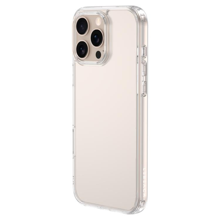 For iPhone 16 Pro Max LeReach TOC Clear Series Dual-Composite Armor TPU + Acrylic Shockproof Phone Case - Transparent