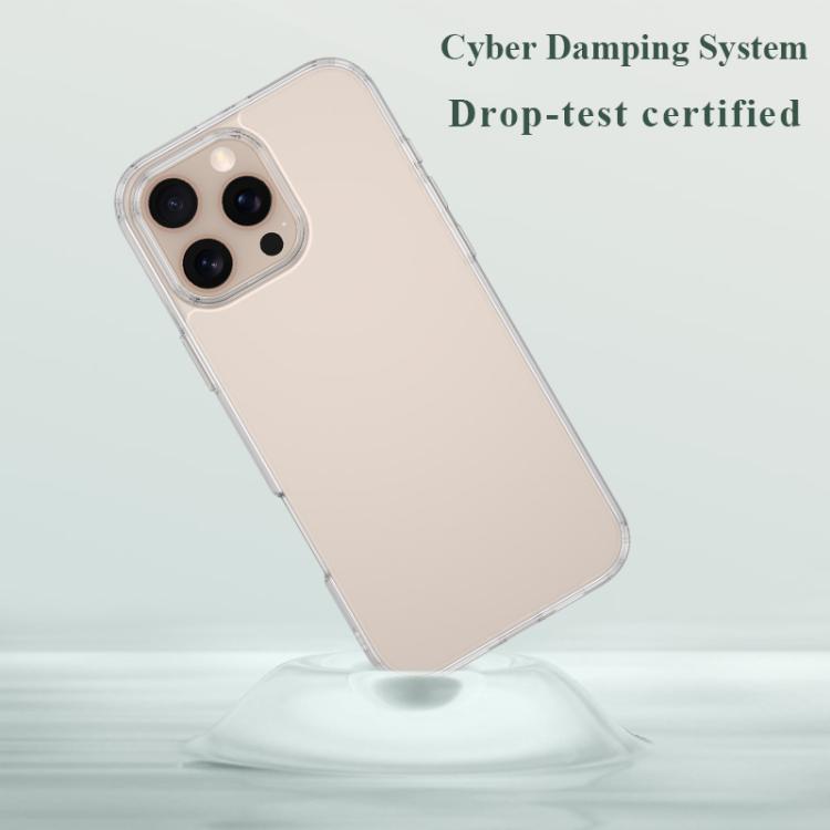 For iPhone 16 Pro Max LeReach TOC Clear Series Dual-Composite Armor TPU + Acrylic Shockproof Phone Case - Transparent