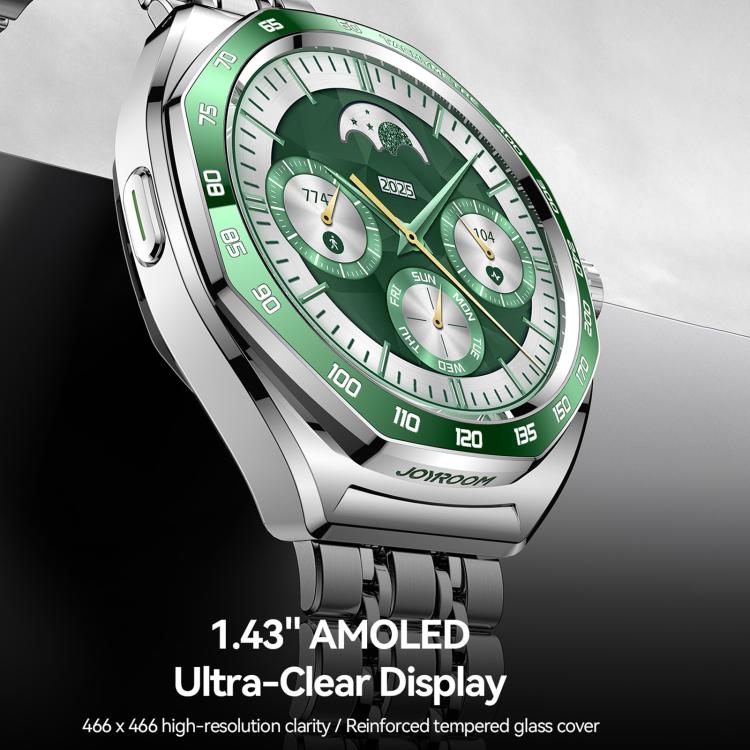 JOYROOM JR-FV2 Pro Venture Series Smart Watch Support Answer / Make Call / Health Monitoring - Green