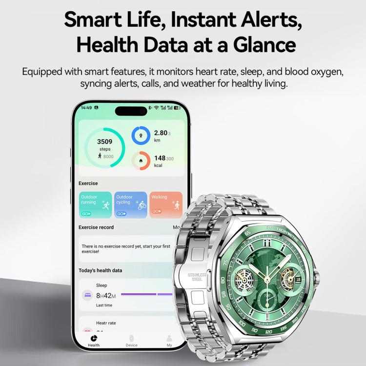 JOYROOM JR-FV2 Pro Venture Series Smart Watch Support Answer / Make Call / Health Monitoring - Green