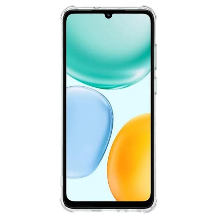 For Honor X5c Plus / X5c 4G WANLONFENG 1.5mm Airbag Corners TPU Phone Case with 2pcs Screen Films - Transparent