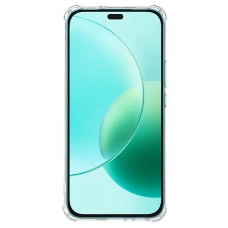 For Honor 400 Lite 5G Global WANLONFENG 1.5mm Airbag Corners TPU Phone Case with 2pcs Screen Films - Transparent