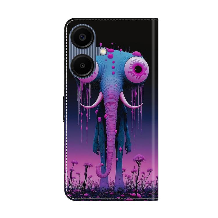 For Galaxy A06 5G / A06 4G Crystal-Like Painted Vegan Leather Phone Case