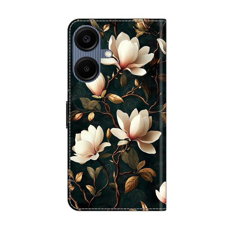 For Galaxy A06 5G / A06 4G Crystal-Like Painted Vegan Leather Phone Case